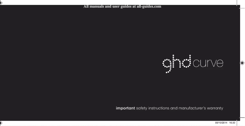 Página 1 del manual Manual de usuario GHD Curve