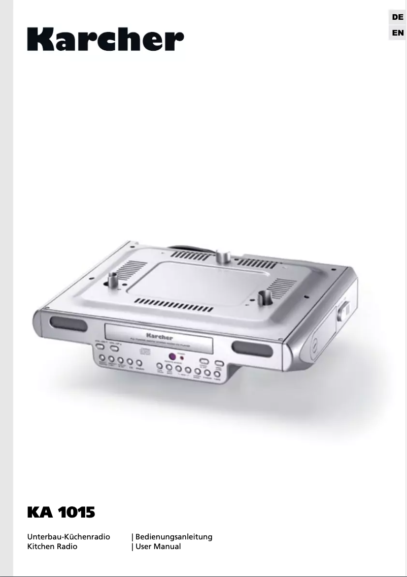 Página 1 del manual Manual de usuario Karcher Audio KA 1015