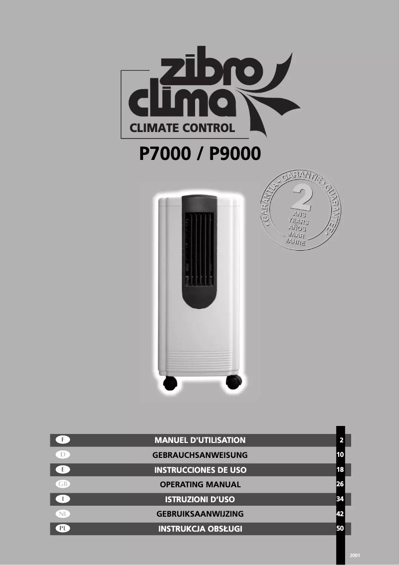 Page n°1 - Manuel utilisateur Zibro P 7000