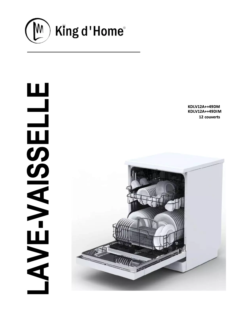 Page 1 de la notice Manuel utilisateur King D'Home KDLV12A++49DM