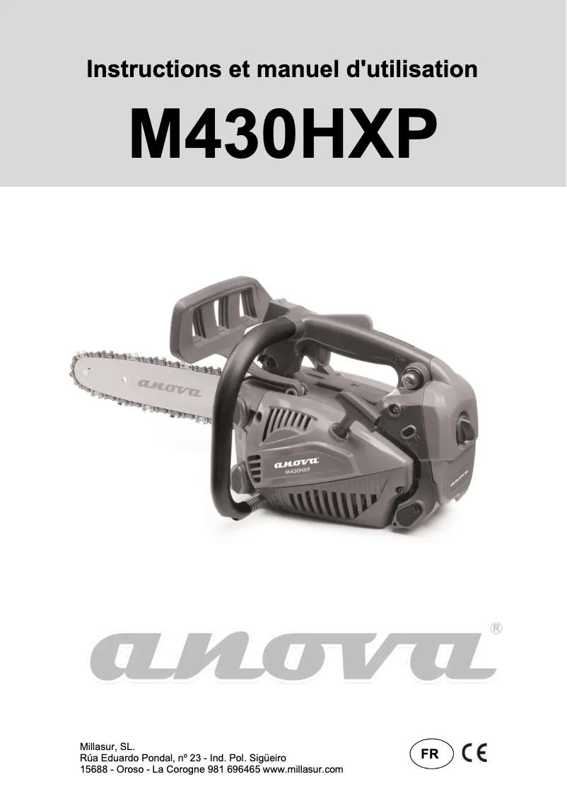 Image de la première page du manuel de l'appareil M430HXP