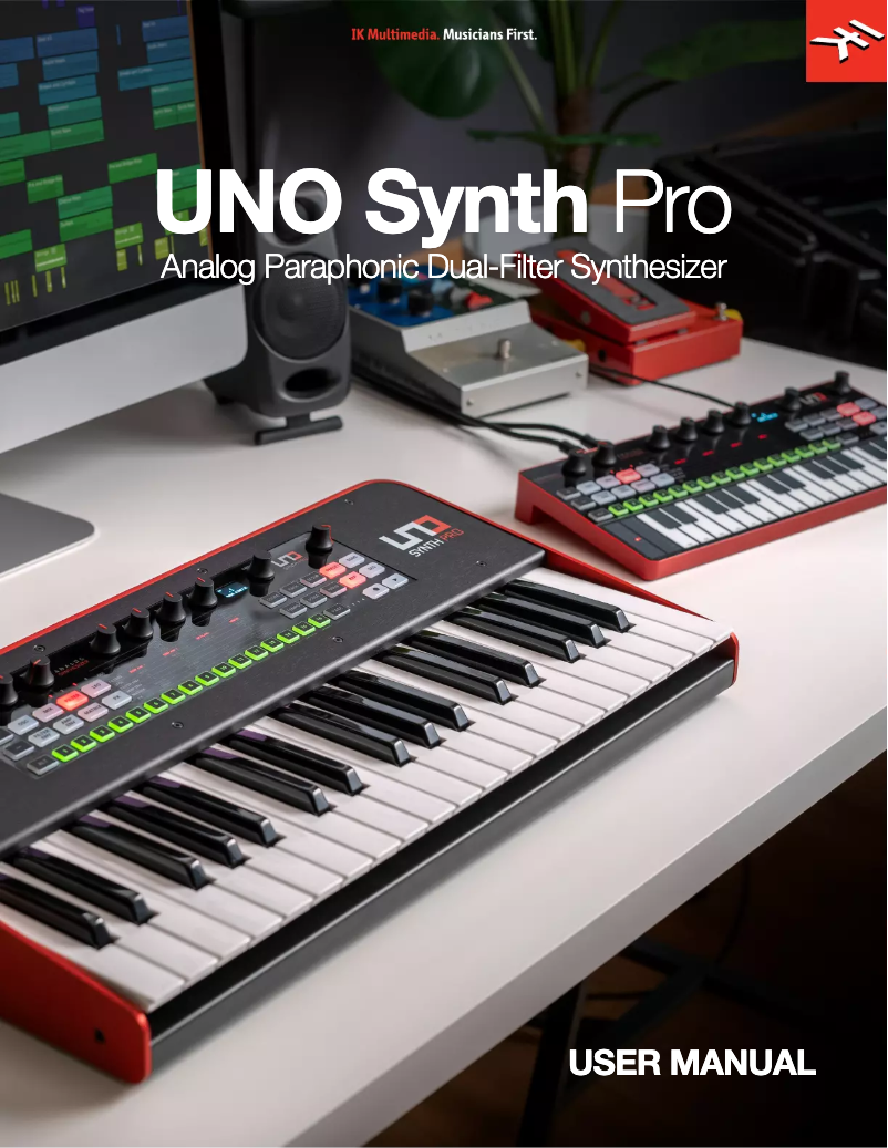 Image de la première page du manuel de l'appareil Uno Synth Pro