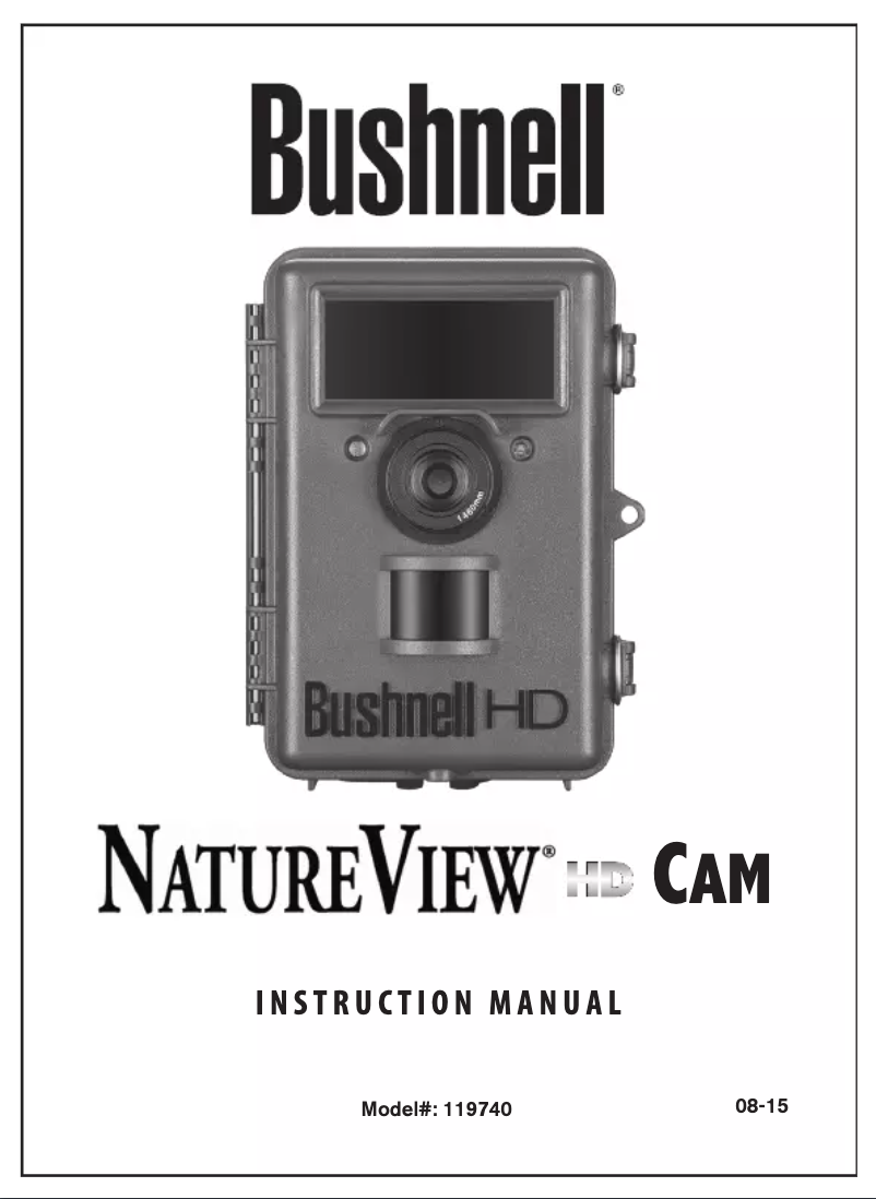 Image de la première page du manuel de l'appareil NatureView HD Cam