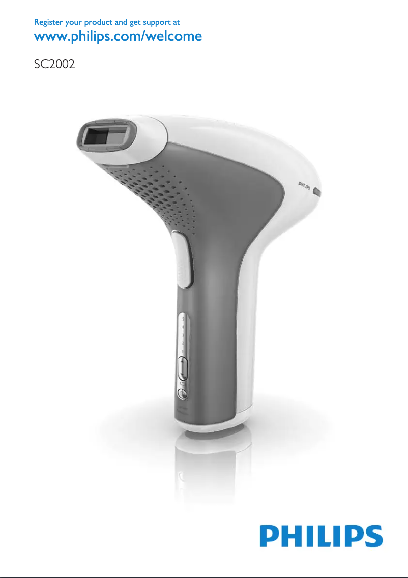 Image de la première page du manuel de l'appareil Bikini Perfect HP6375