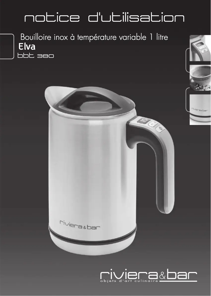 Image de la première page du manuel de l'appareil BBT380