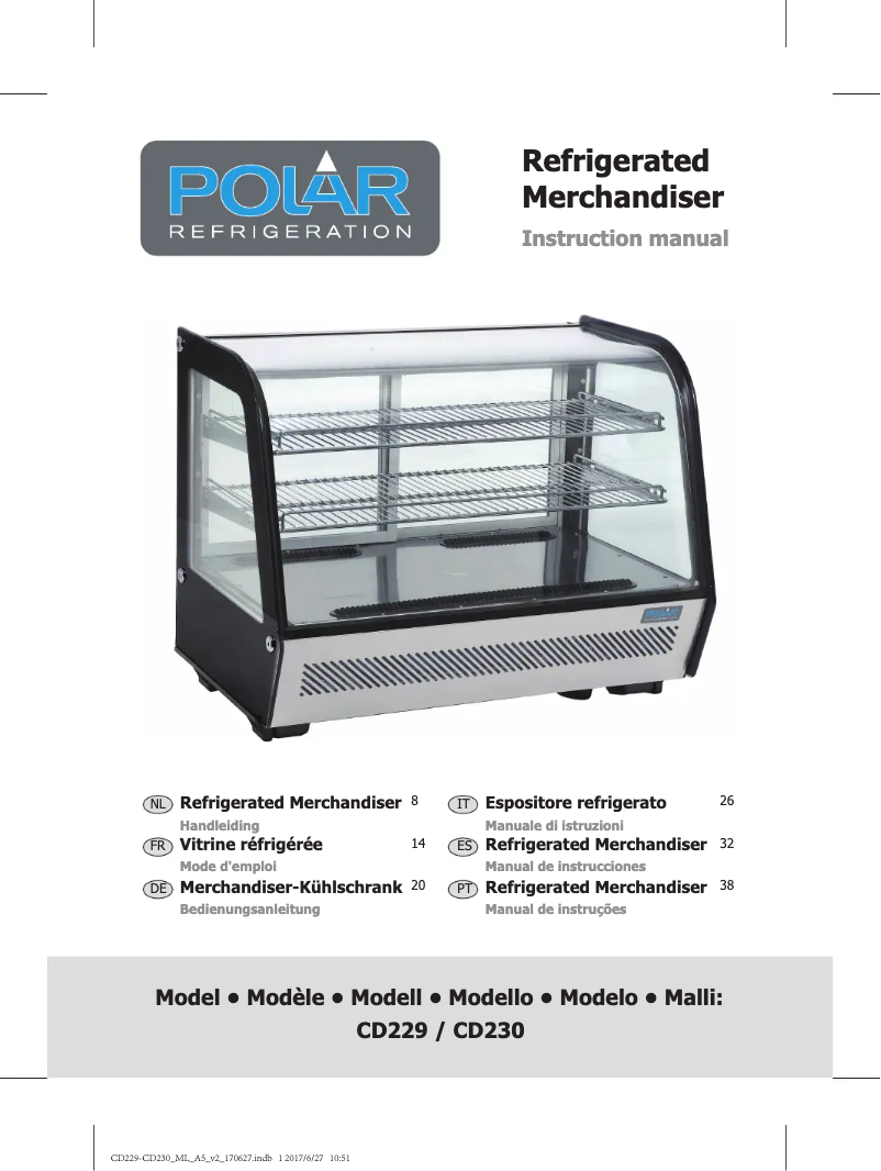 Page 1 de la notice Manuel utilisateur Polar CD229