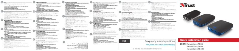 Page 1 de la notice Manuel utilisateur Trust Leon Powerbank 10400