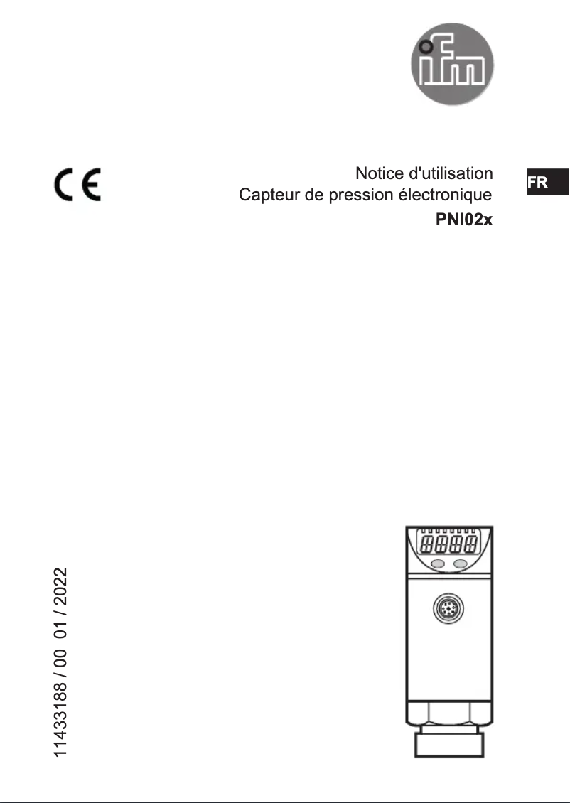 Page n°1 - Manuel utilisateur IFM PNI024