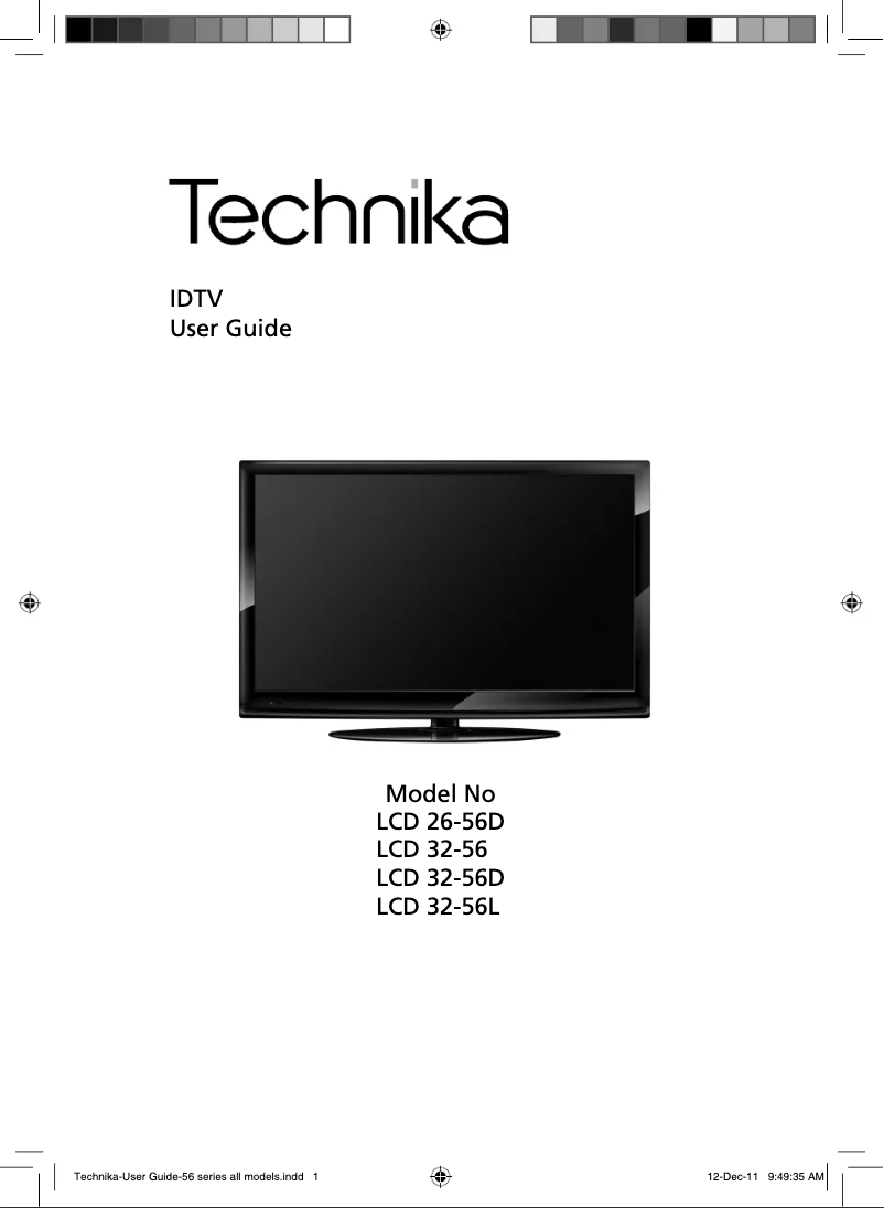 Image de la première page du manuel de l'appareil LCD32-56L