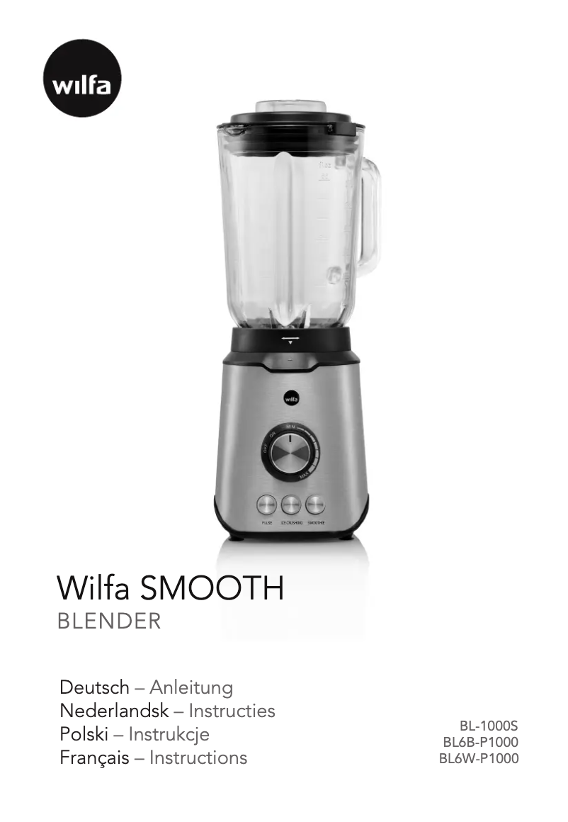 Image de la première page du manuel de l'appareil Smooth BL-1000S