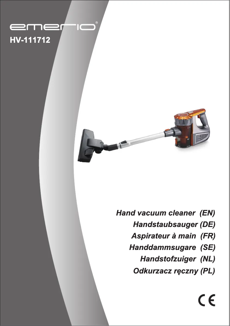Page 1 de la notice Manuel utilisateur Emerio HV-111712