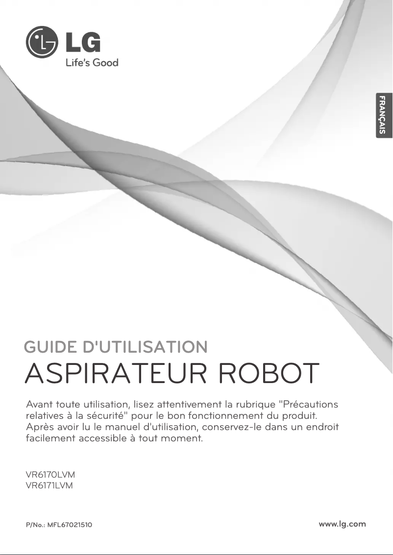 Page 1 de la notice Manuel utilisateur LG VR6171LVM