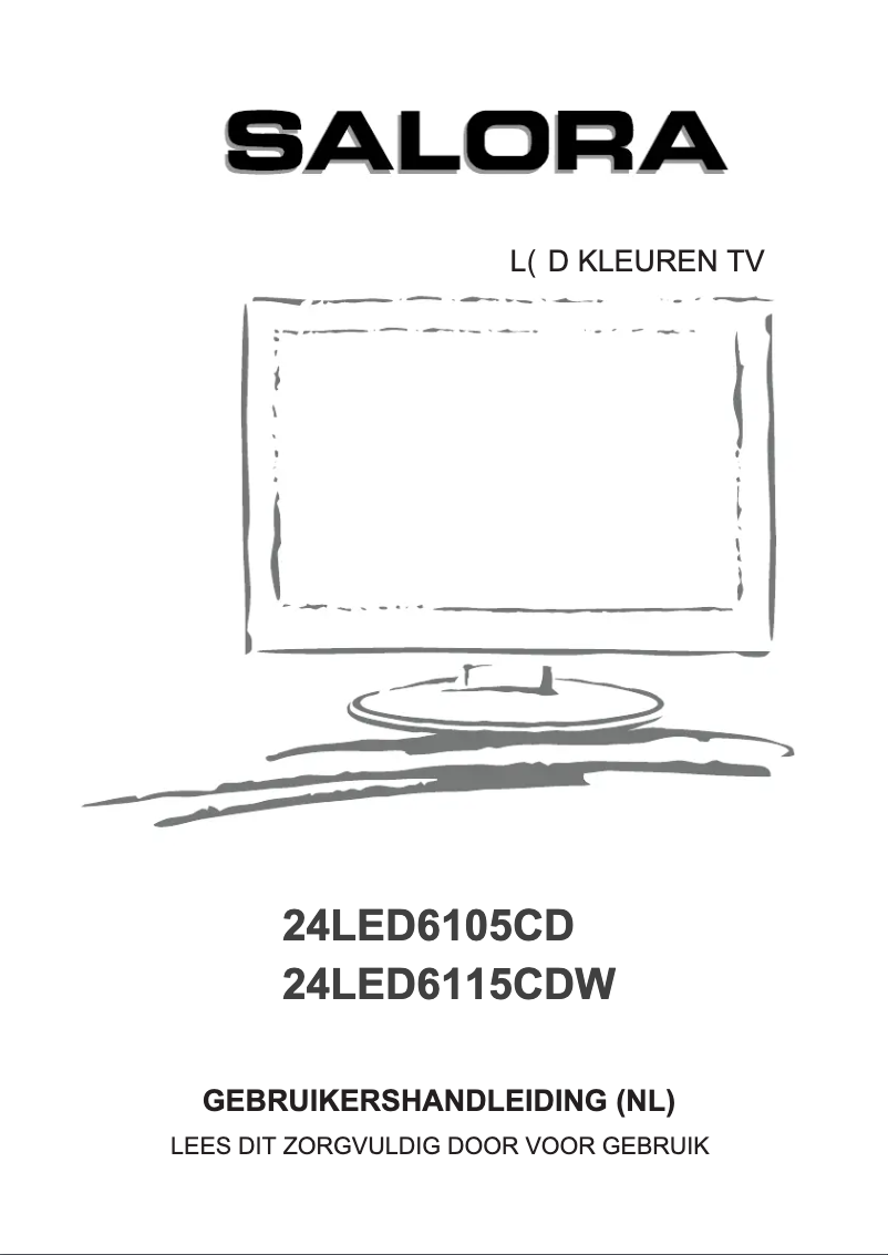 Image de la première page du manuel de l'appareil 24LED6105CD