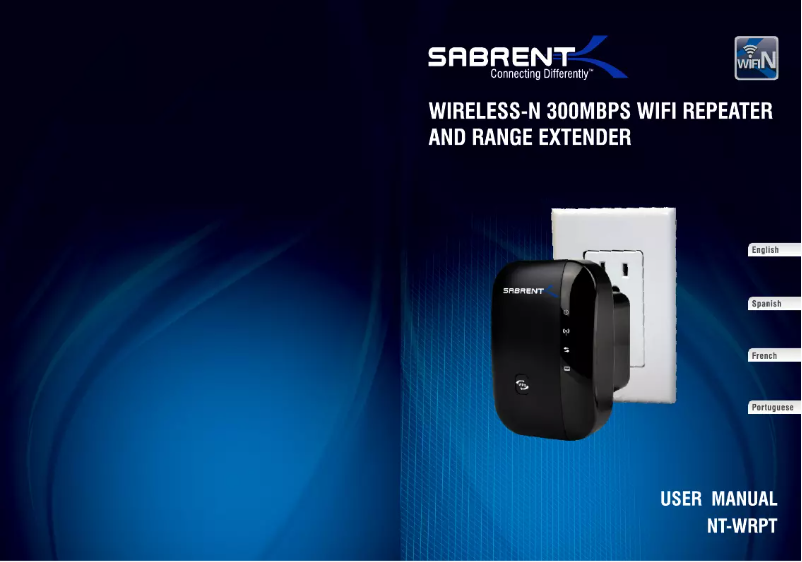 Page n°1 - Manuel utilisateur Sabrent NT-WRPT