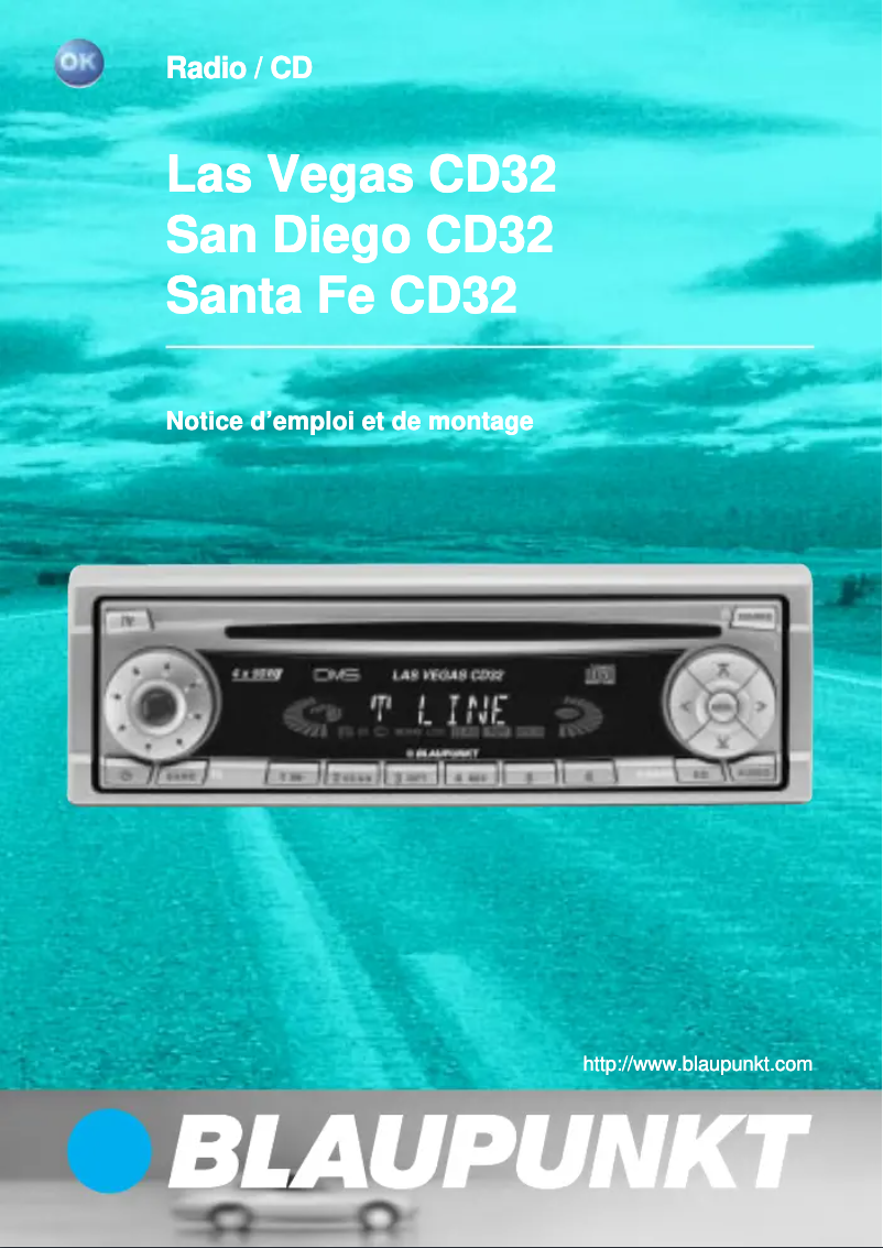 Page 1 de la notice Manuel utilisateur Blaupunkt San Diego CD 32