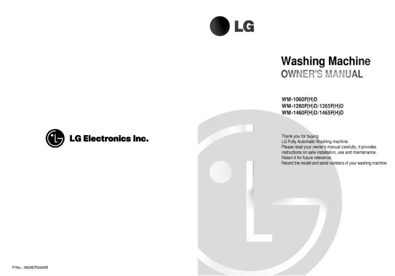 Página 1 del manual Manual de usuario LG WD-1265FHD