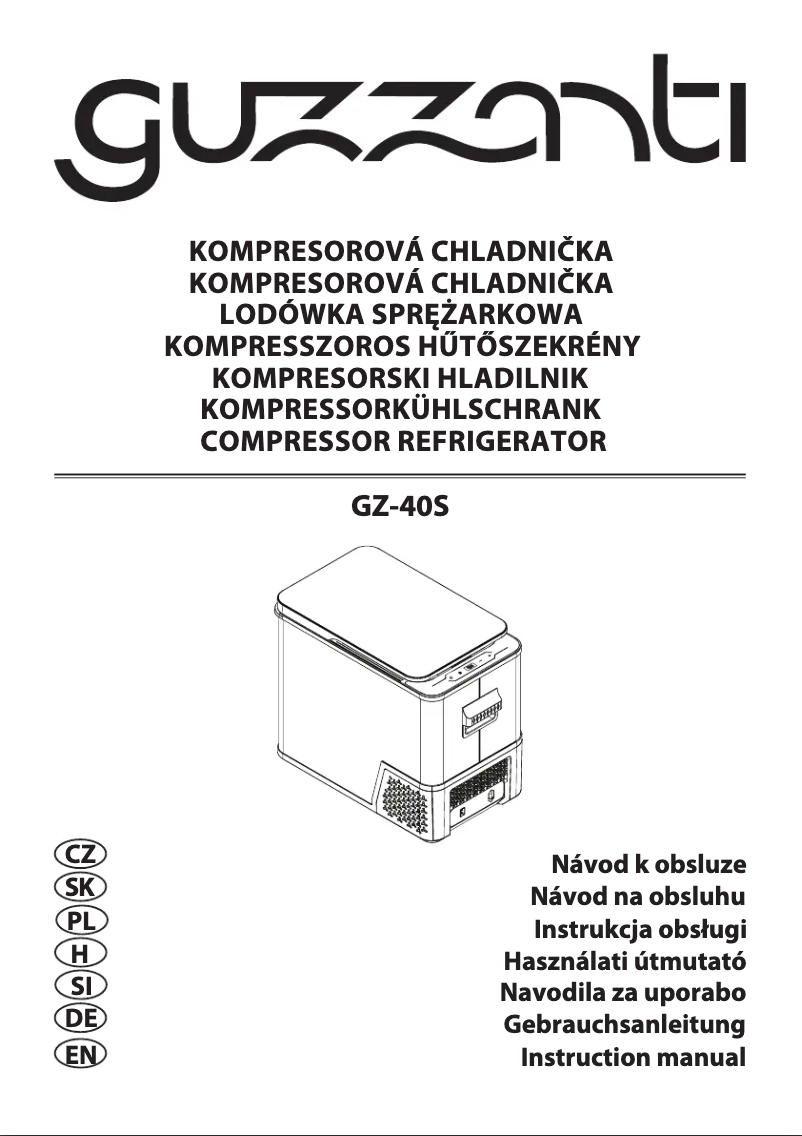 Página 1 del manual Manual de usuario Guzzanti GZ-40S