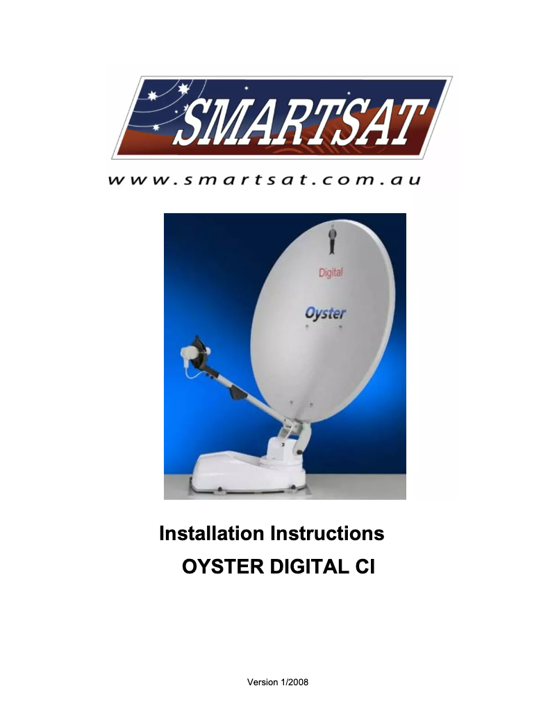 Page 1 de la notice Manuel utilisateur Oyster Digital CI