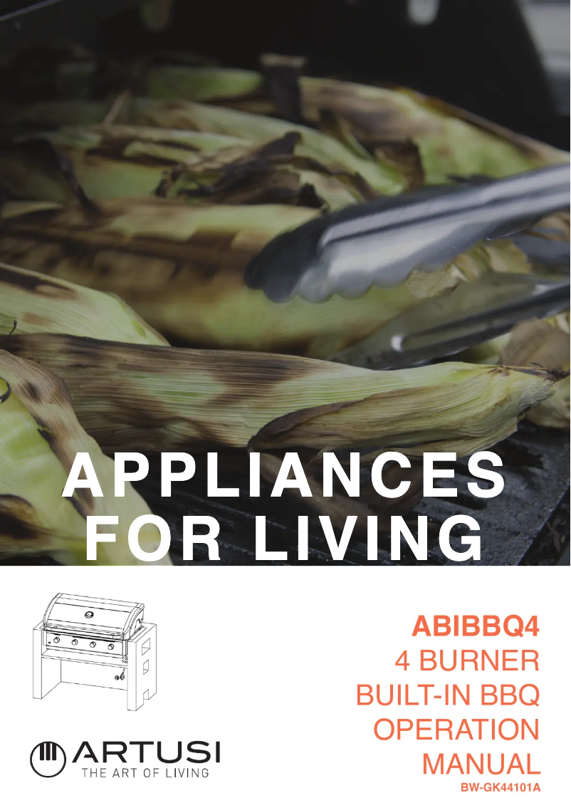 Page n°1 - Manuel utilisateur Artusi ABIBBQ4