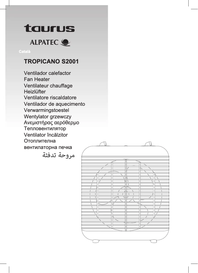 Page 1 de la notice Manuel utilisateur Taurus Tropicano S2001