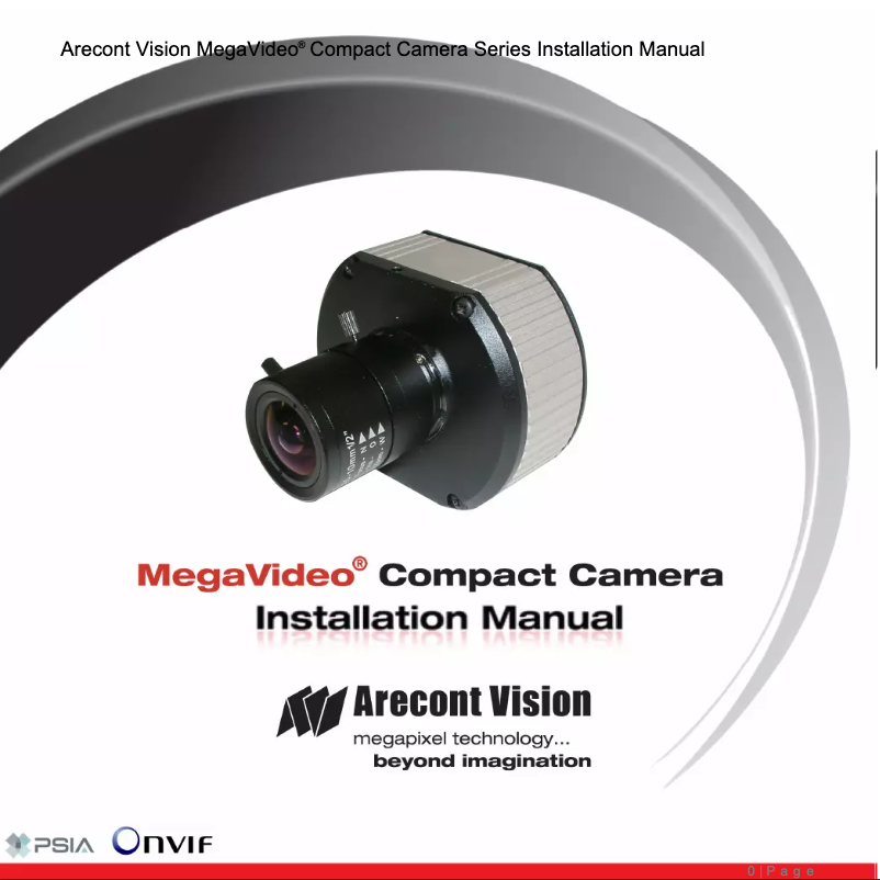 Page n°1 - Manuel utilisateur Arecont Vision MegaVideo AV5115