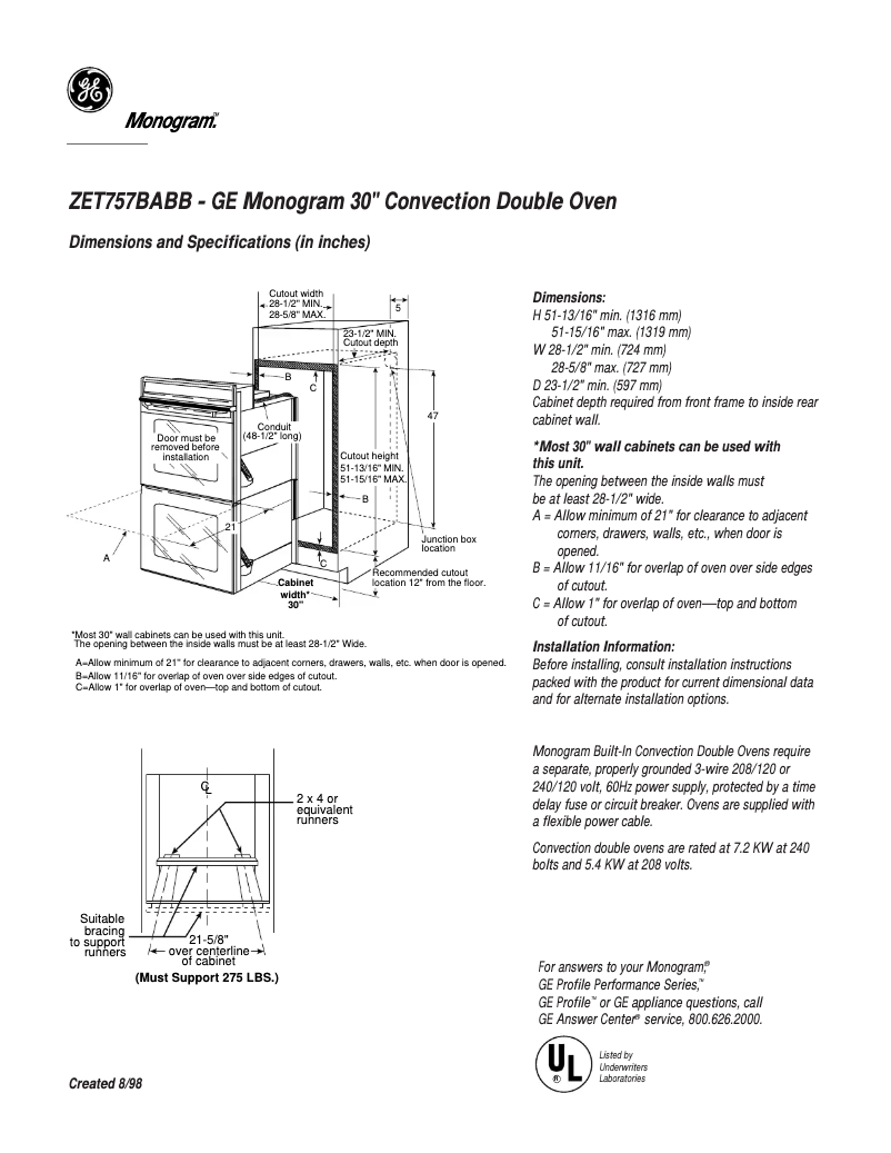 First page image of the manual for ZET757BABB