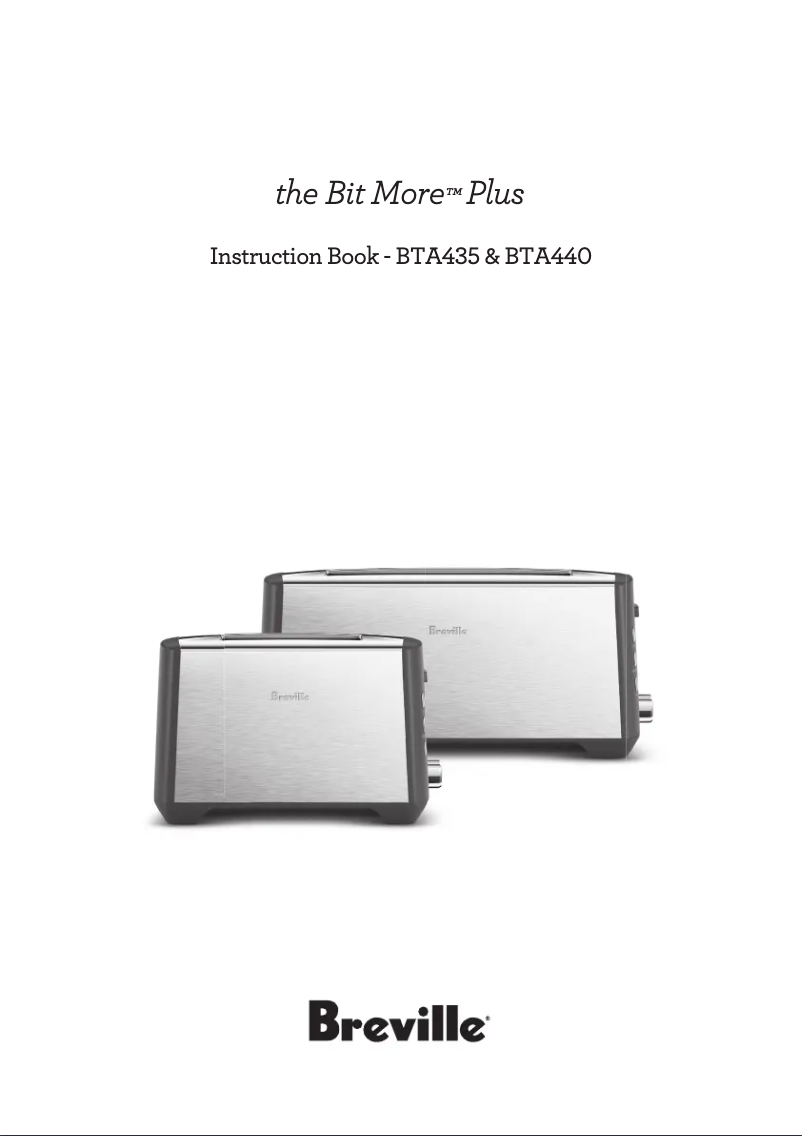 Page n°1 - Manuel utilisateur Breville the Bit More Plus BTA440
