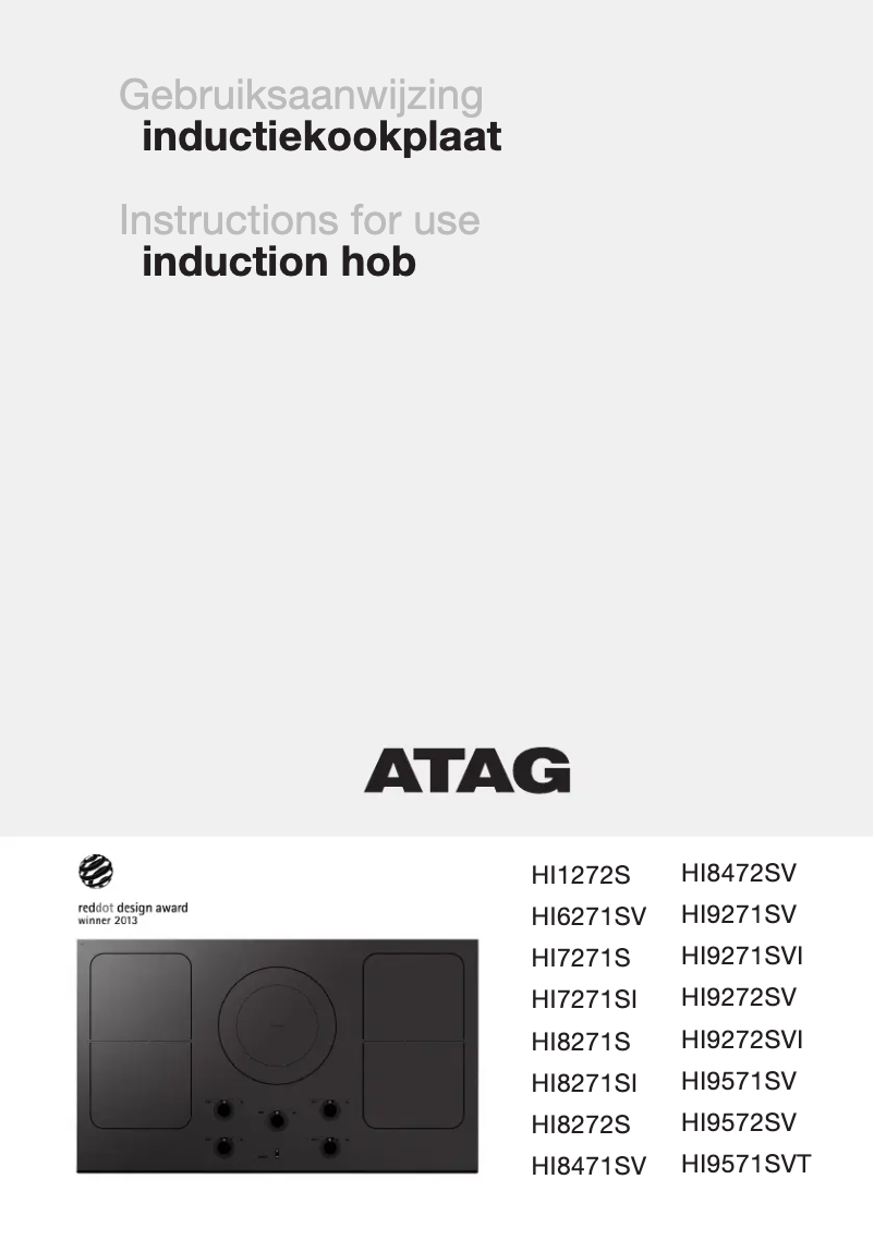 Page 1 de la notice Mode d'emploi Atag HI8471SV