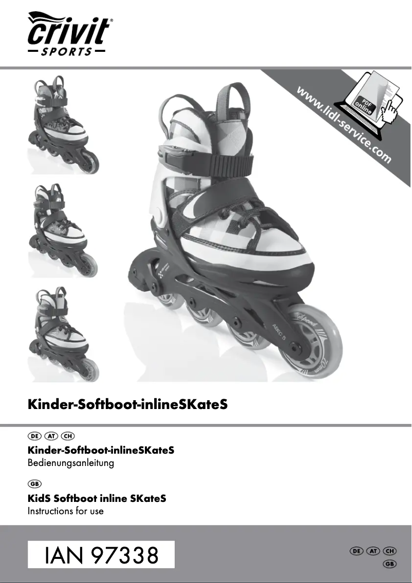 Page 1 de la notice Manuel utilisateur Crivit IAN 97338