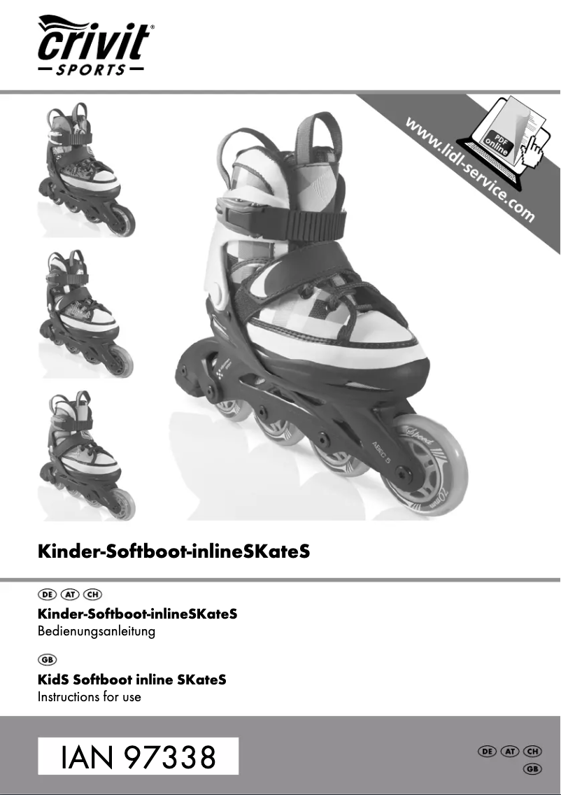 Page n°1 - Manuel utilisateur Crivit IAN 97338