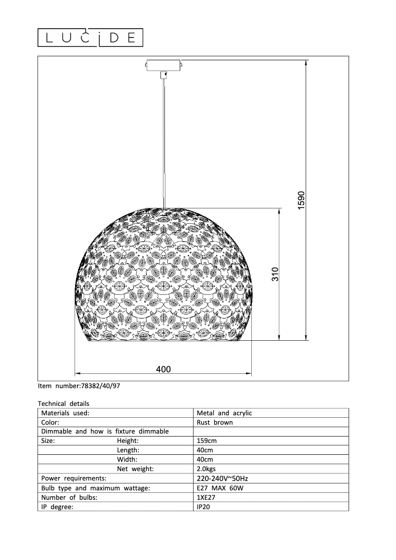 Image de la première page du manuel de l'appareil Byrsa 78382/40/97