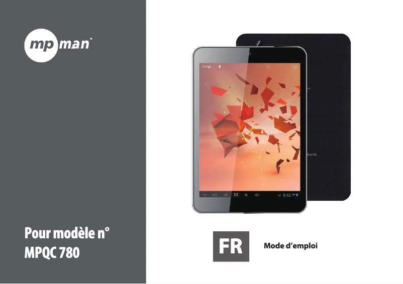 Page 1 de la notice Manuel utilisateur Mpman MPQC 783