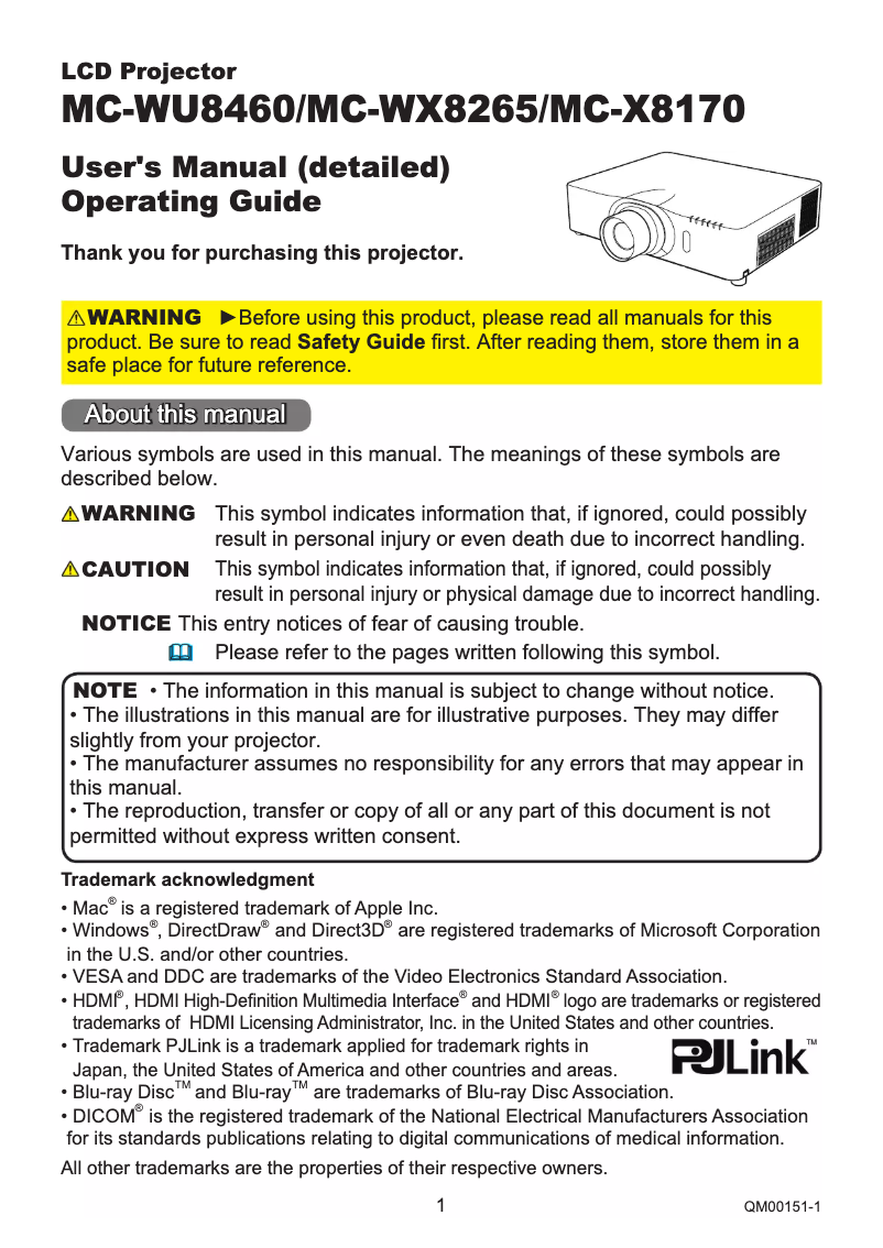 Page 1 de la notice Manuel utilisateur Maxell MC-X8170