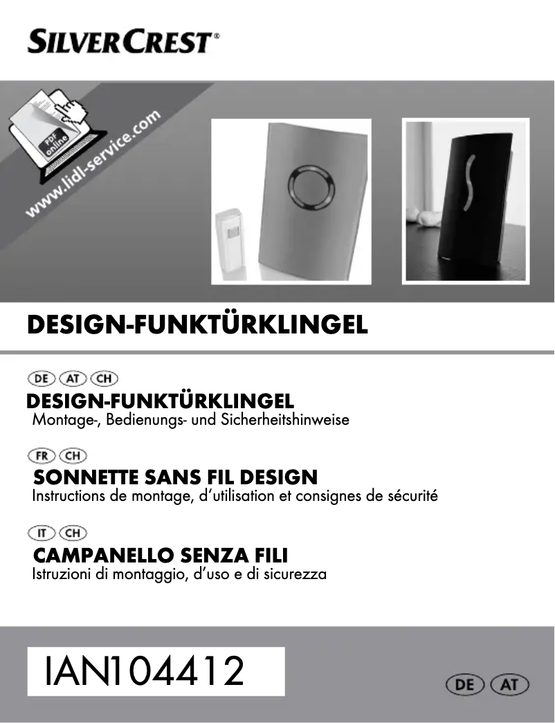 Página 1 del manual Manual de usuario SilverCrest 104412-14-01