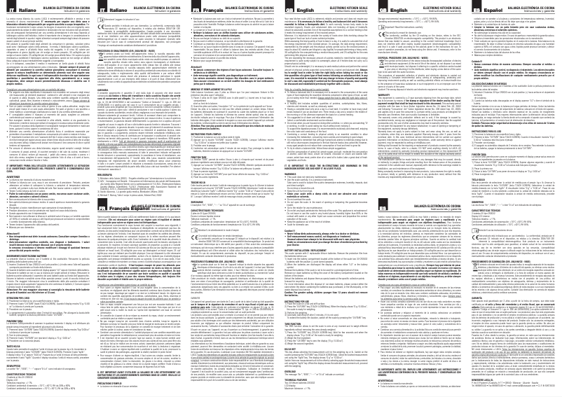 Page 1 de la notice Manuel utilisateur Laica KS1025