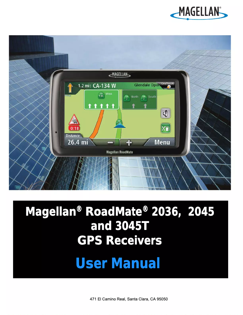 Page n°1 - Manuel utilisateur Magellan RoadMate 3045-LM