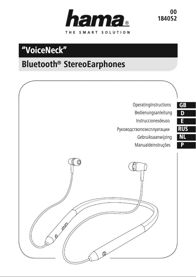 Page 1 de la notice Manuel utilisateur Hama Voice Neck 184052