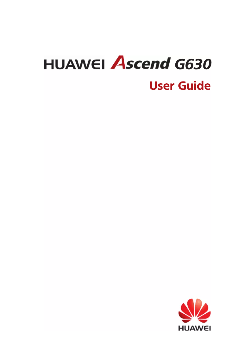Page 1 de la notice Manuel utilisateur Huawei Ascend G630