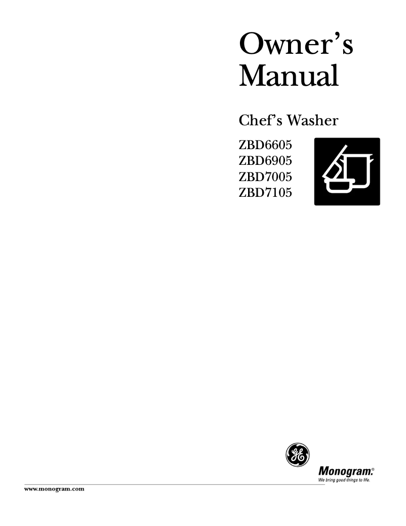 First page image of the manual for ZBD7005GII