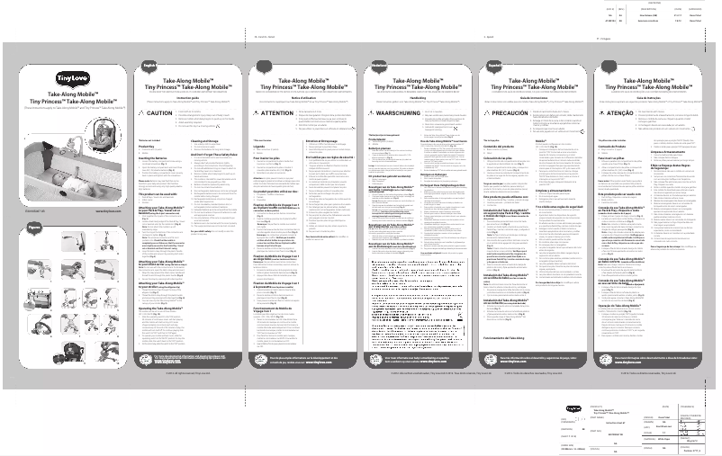 Page 1 de la notice Manuel utilisateur Tiny Love Take-Along