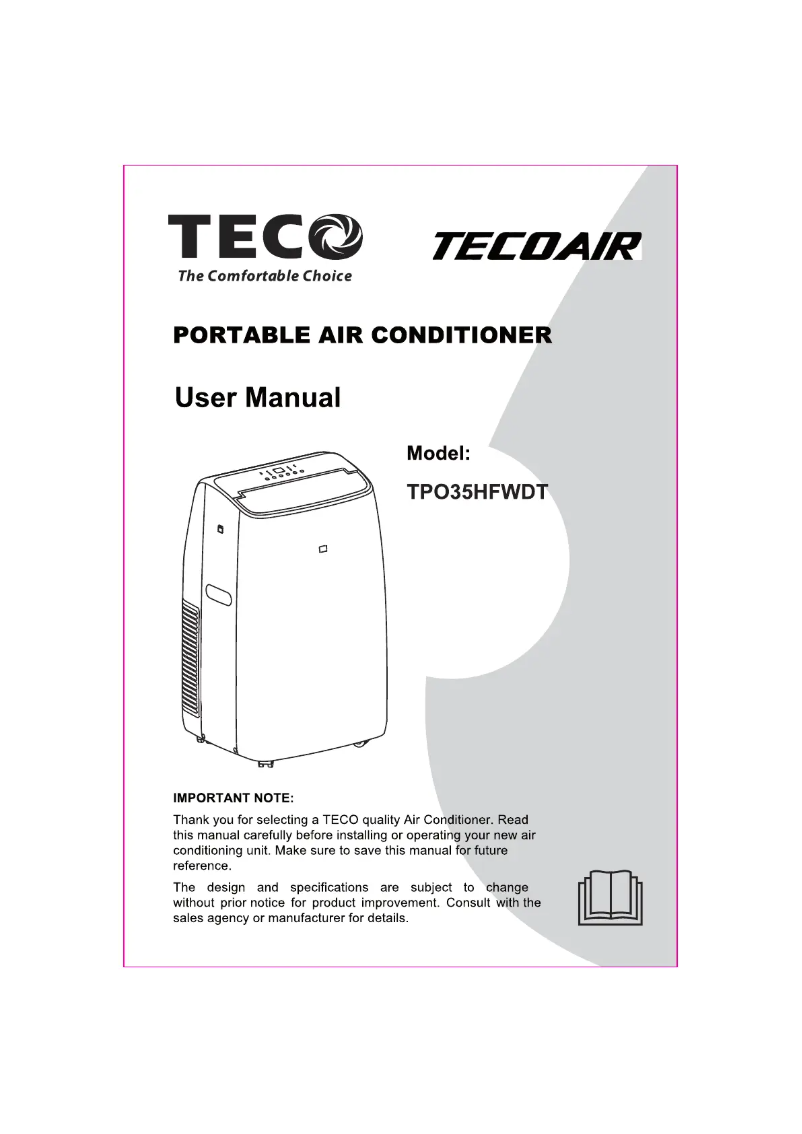 Image de la première page du manuel de l'appareil TPO35HFWDT