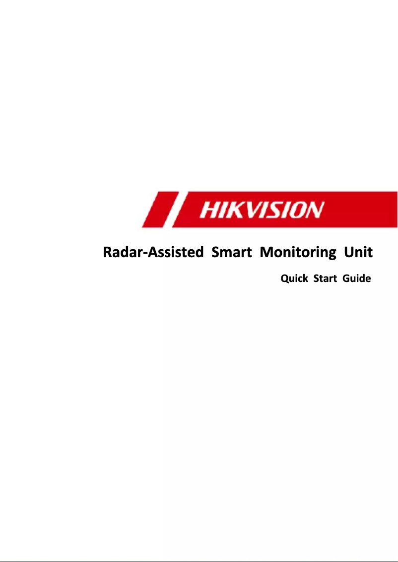 Page 1 de la notice Guide de démarrage rapide Hikvision iDS-TCM403-ER