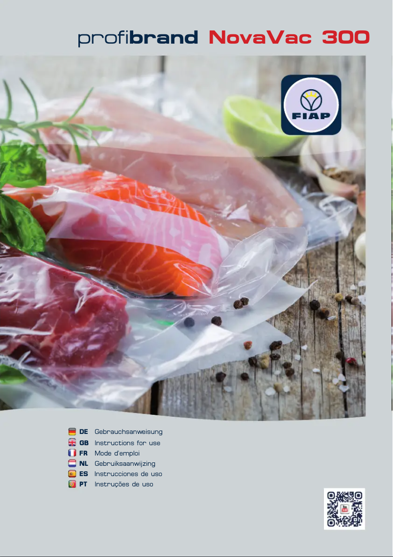 Página 1 del manual Manual de usuario Fiap profibrand NovaVac 300