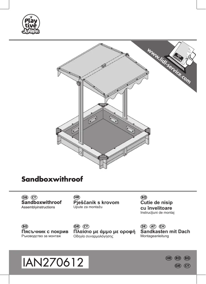 Page 1 de la notice Manuel utilisateur Playtive IAN 270612