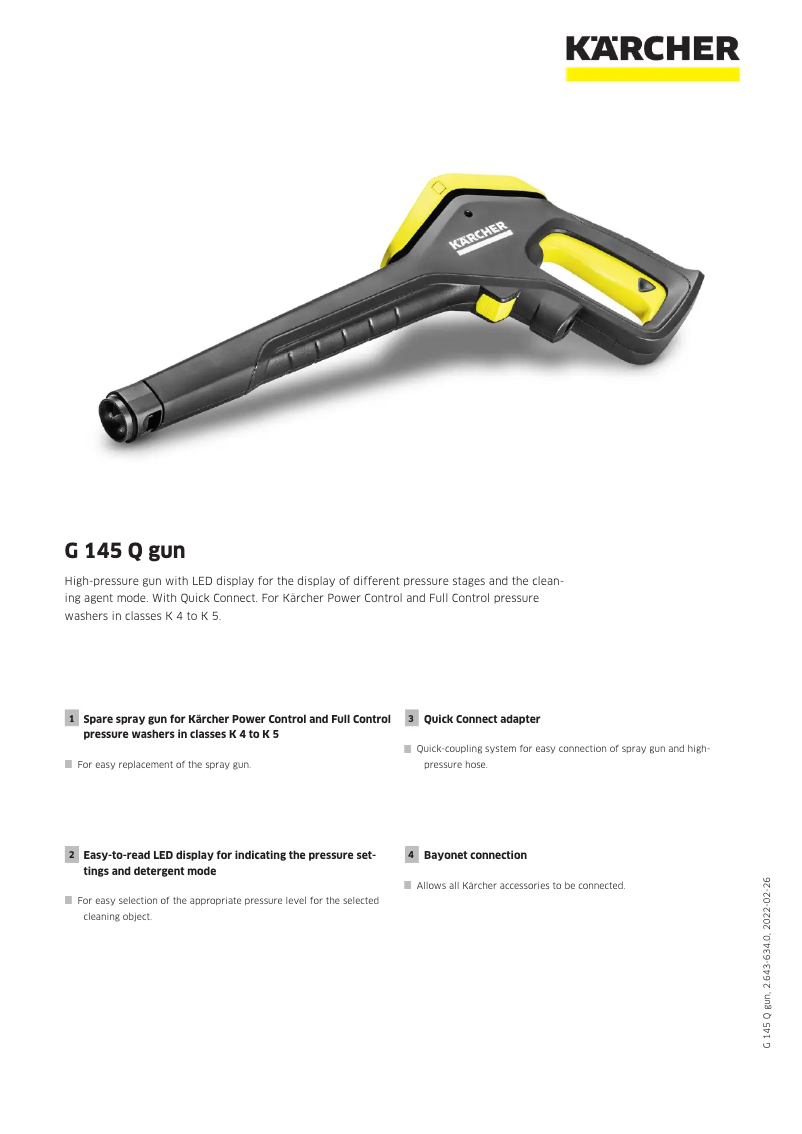 Image de la première page du manuel de l'appareil G 145 Q