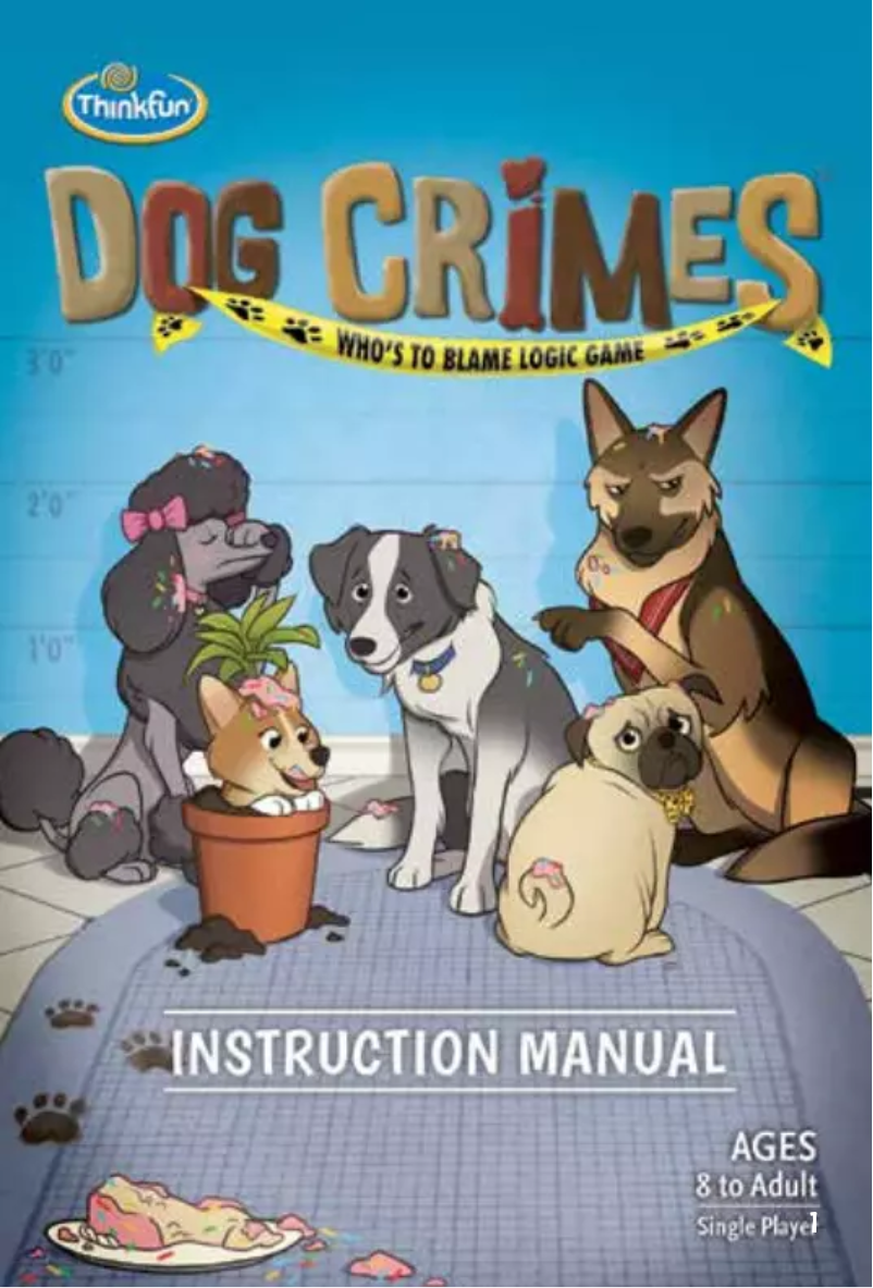 Image de la première page du manuel de l'appareil Dog Crimes