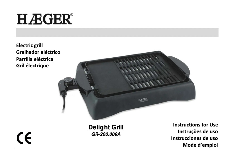 Page n°1 - Manuel utilisateur Haeger GR-200.009A