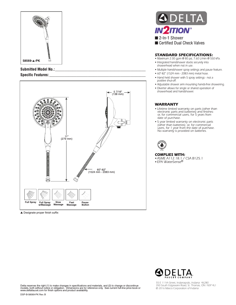 Image de la première page du manuel de l'appareil 58569-PK