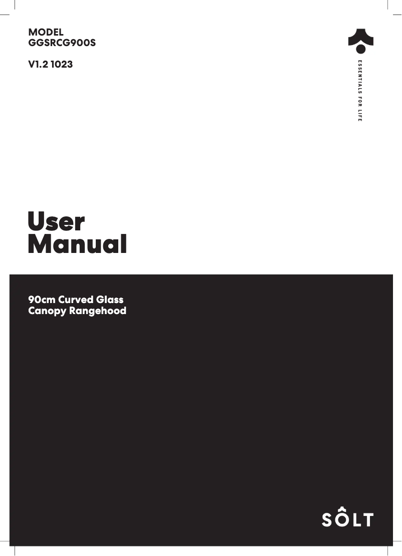 Page n°1 - Manuel utilisateur Sôlt GGSRCG900S