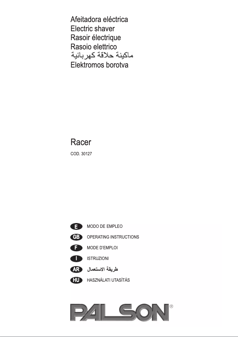 Imagen de la primera página del manual del dispositivo Racer
